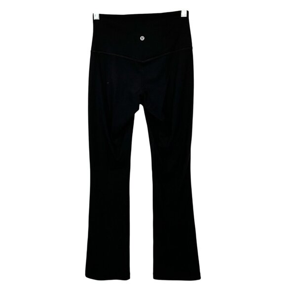 Lululemon Align Ribbed Mini Flared Pant Extra Short Black Size 6 Womens - Picture 4 of 10